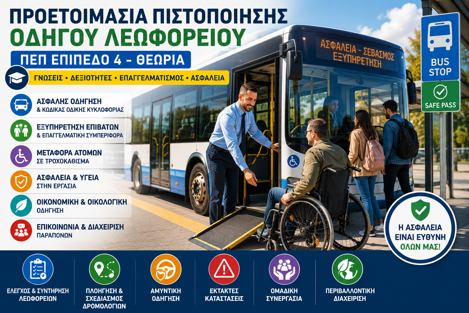 ΠΡΟΕΤΟΙΜΑΣΙΑ ΠΙΣΤΟΠΟΙΗΣΗΣ ΟΔΗΓΟΥ ΛΕΩΦΟΡΕΙΟΥ - ΠΕΠ ΕΠΙΠΕΔΟ 4 - ΘΕΩΡΙΑ